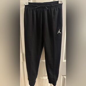 Jordan Brooklyn Fleece Black Sweatpants Size Youth Small